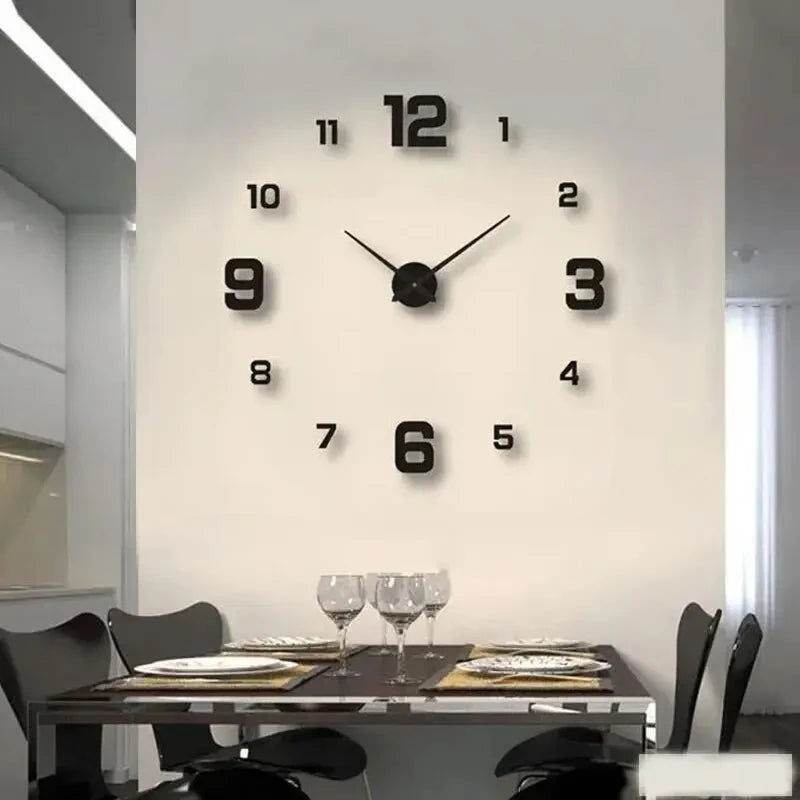 ZENVORA® 3D Wanduhr – Moderne DIY-Wanduhr