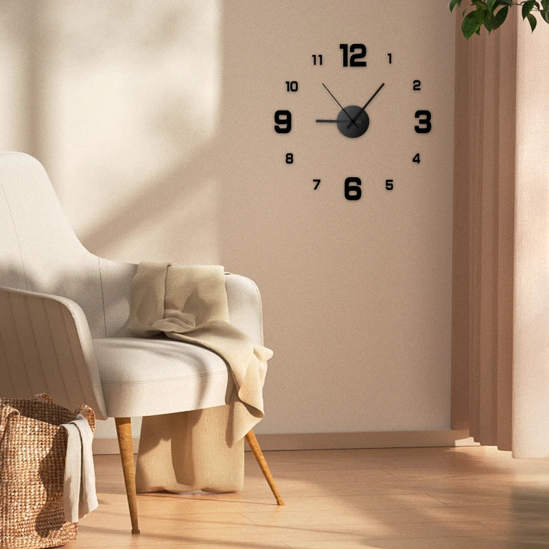 ZENVORA® 3D Wanduhr – Moderne DIY-Wanduhr