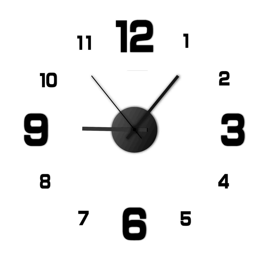 ZENVORA® 3D Wanduhr – Moderne DIY-Wanduhr