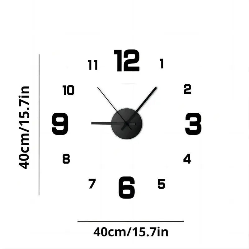 ZENVORA® 3D Wanduhr – Moderne DIY-Wanduhr